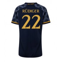 Real Madrid Antonio Rudiger #22 Vonkajší Ženy futbalový dres 2023-24 Krátky Rukáv